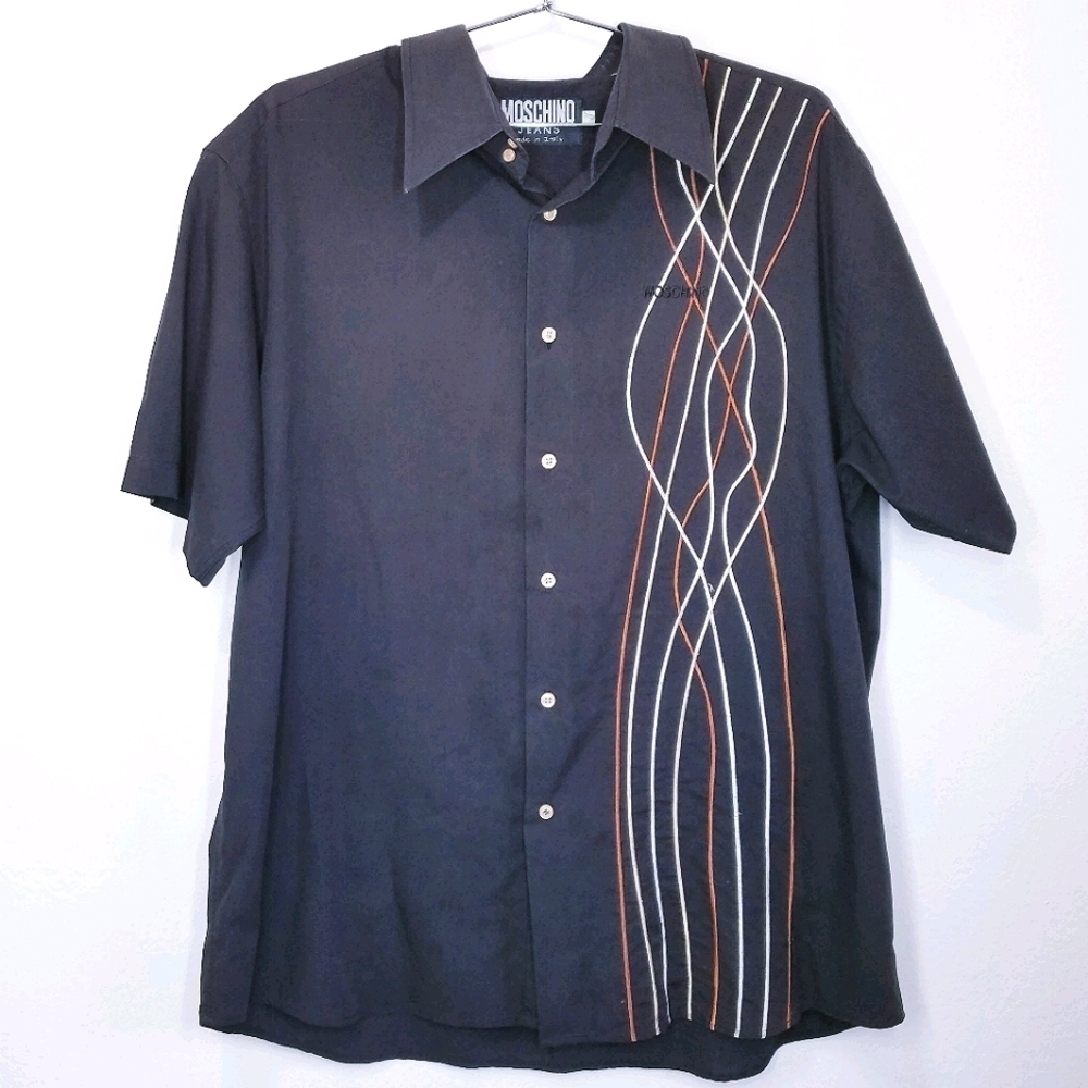 Moschino‎ | Mens Short Sleeve Embroidered S…